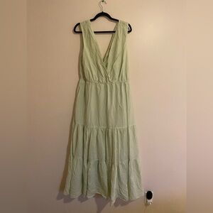 Banana Republic Light Green Maxi Dress